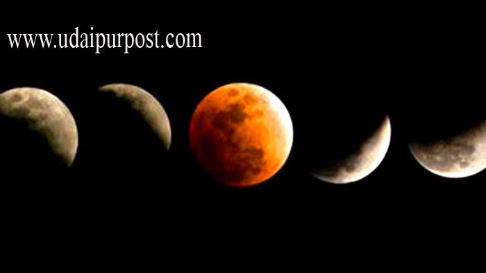 लोगों ने देखा पूर्ण चन्द्र ग्रहण
