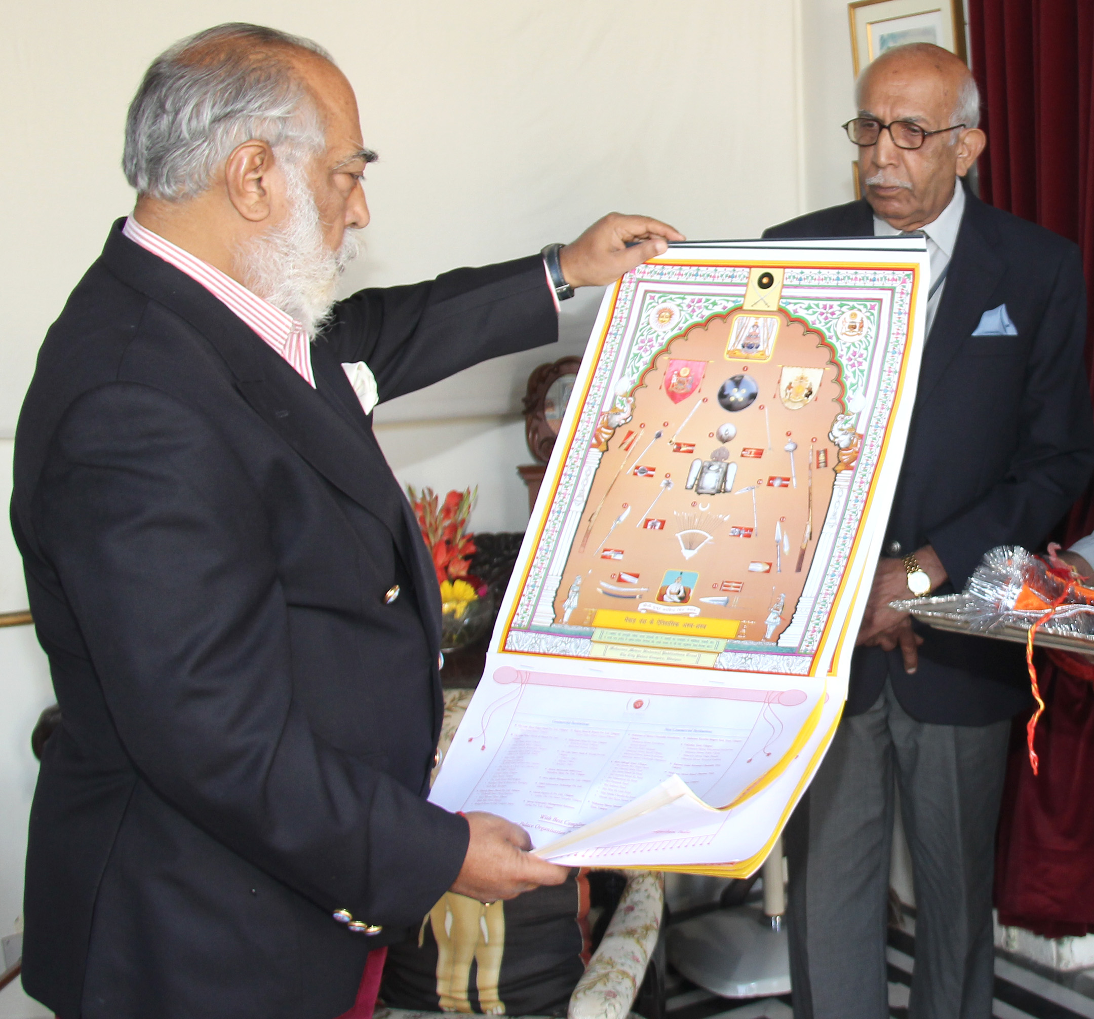 श्रीजी ने किया पैलेस कैलेण्डर का विमोचन