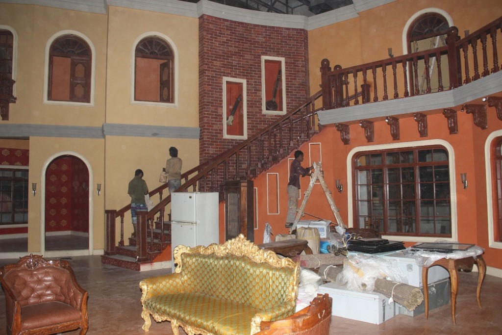 Finishing touches being given to Comedy Nights With Kapil sets