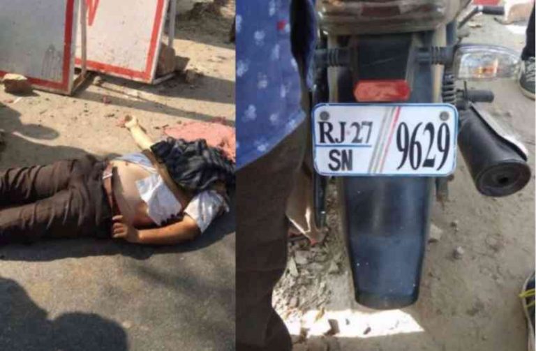 उदयपुर में देबारी तिराहे पर ट्रोले के चक्के से कुचलाया युवक का सिर