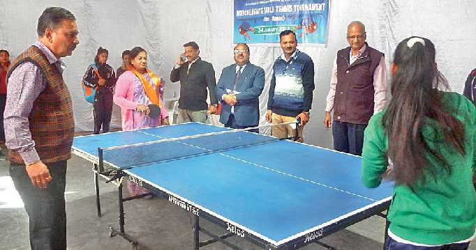 महाविद्यालय टेबल टेनिस स्पर्धा में गर्ल्स काॅलेज सागवाड़ा ने राजसमंद को हराया