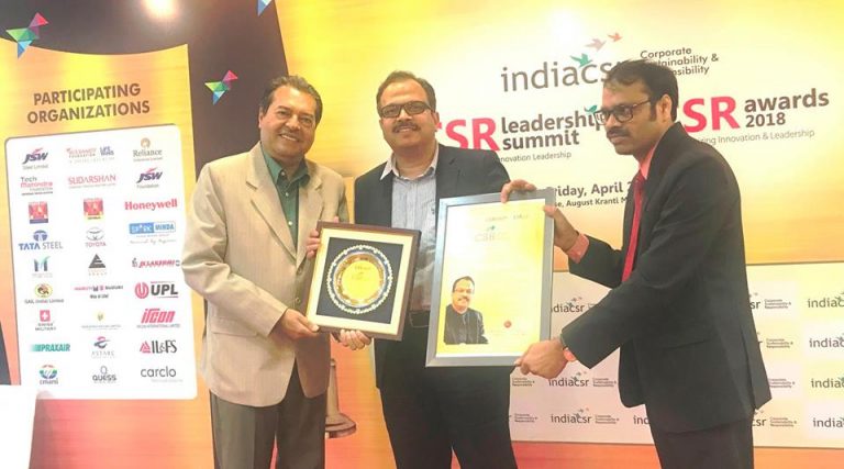 बी सेफ जागरूकता अभियान के लिए पवन कौशिक को  ’’सीएसआर पर्सन आॅफ द ईयर अवार्ड’’