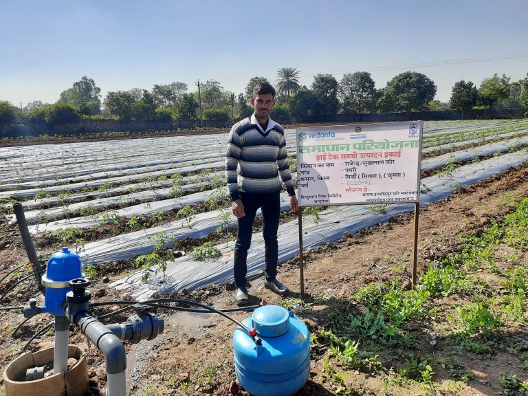 हिन्दुस्तान जिंक की समाधान से जुडे़ किसान उगा रहें हाईवेल्यू फल और सब्जियां