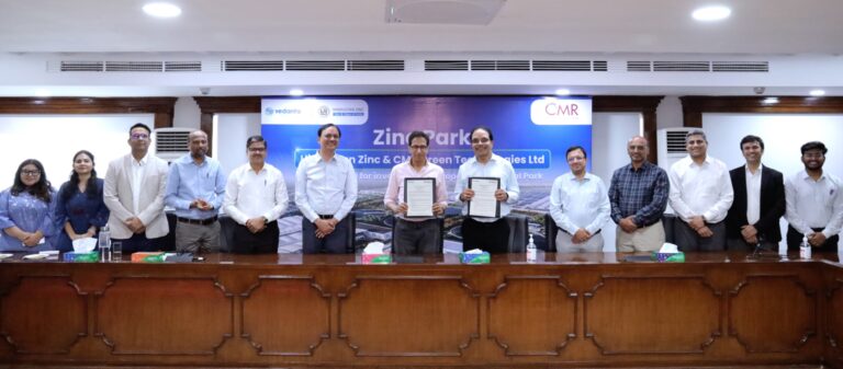 हिंदुस्तान जिंक ने राजस्थान में स्थापित होने वाले जिंक पार्क में जिंक एलॉय बनाने के लिए सीएमआर ग्रीन टेक्नोलॉजीज लिमिटेड के साथ की पार्टनरशिप